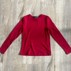 Lauren Ralph Lauren Petite Red Top